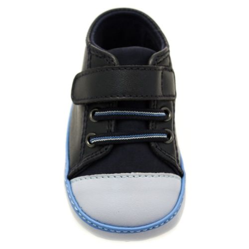 Baby Navy Branded Velcro Trainers (17-19) 65304 by BOSS from Hurleys