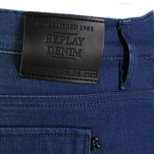 Womens Blue Winaryde Biker Skinny Fit Jeans 42172 by Replay from Hurleys