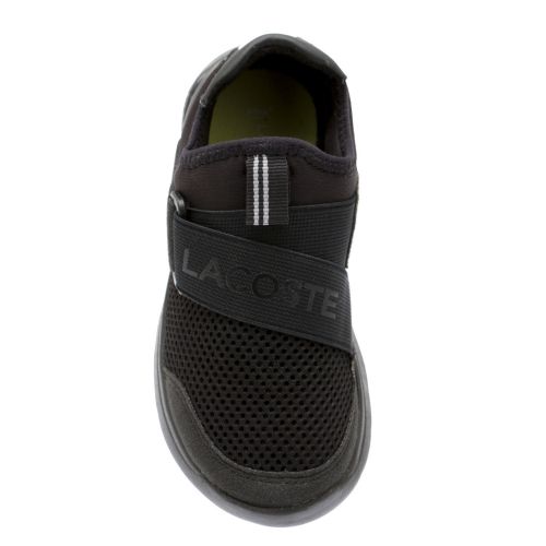 Child Black LT Dash Slip Trainers 34783 by Lacoste from Hurleys