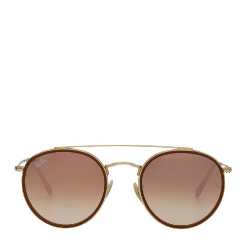 Gold/Pink Mirror RB3647N Sunglasses 76193 by Ray-Ban from Hurleys