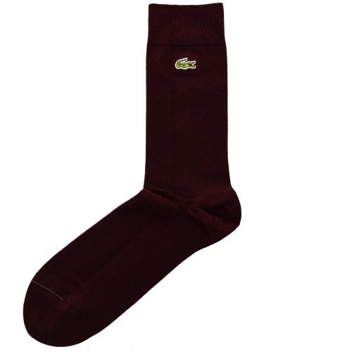 Mens Burgundy Socks 61853 by Lacoste from Hurleys