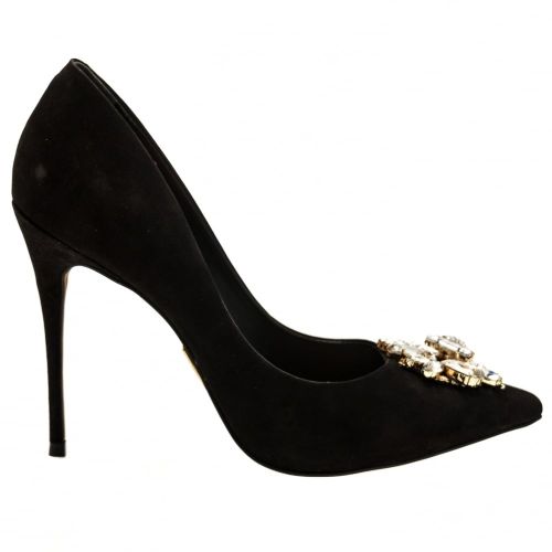 Womens Black Luna Embellished Shoes 66117 by Moda In Pelle from Hurleys