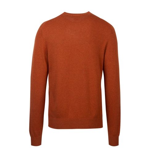 Mens Rust Zebra Crew Neck Knitted Jumper 48588 by PS Paul Smith from Hurleys