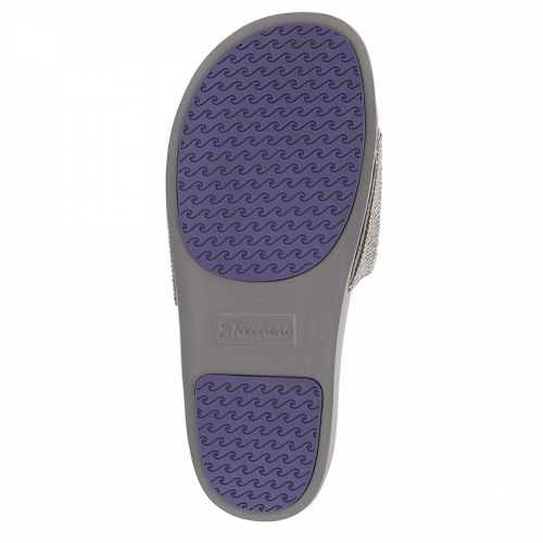 Womens Pewter Pops Up Stone Age Slides 40776 by Skechers from Hurleys