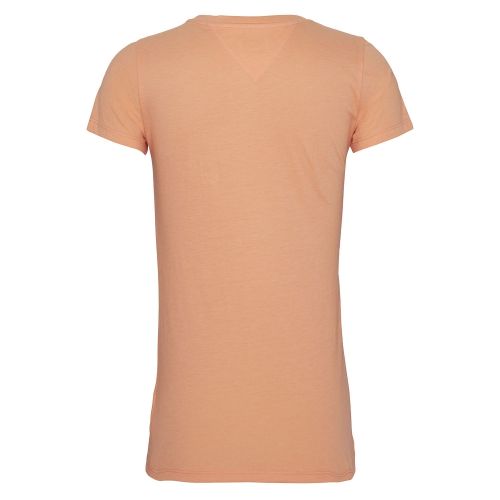 Womens Melon Orange Script Logo S/s T Shirt 58121 by Tommy Jeans from Hurleys