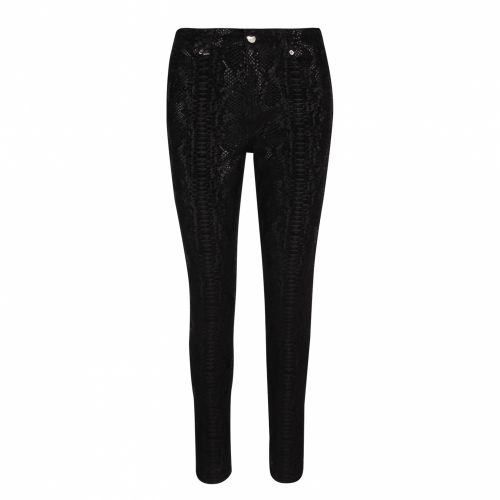 Womens Black Snaykie Wet Look Skinny Fit Jeans 50777 by Ted Baker from Hurleys