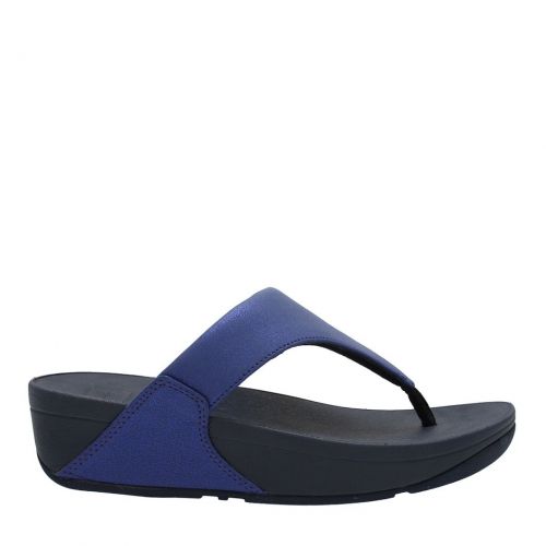 Womens Midnight Navy Lulu Shimmer Toe Post Flip Flops 92383 by FitFlop from Hurleys