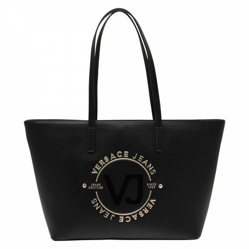 Womens Black Round Logo Shopper Bag 41745 by Versace Jeans from Hurleys