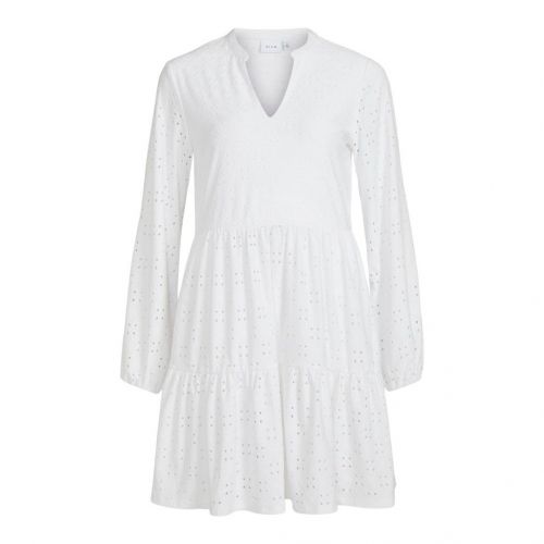Womens White Vikawa Lace Tiered Dress 101592 by Vila from Hurleys