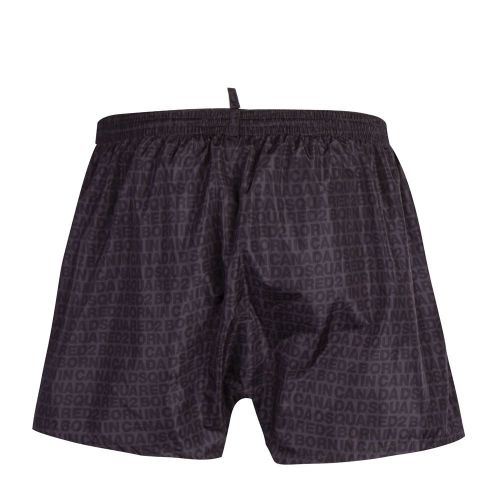 Mens Dark Grey Printed Swim Shorts 82640 by Dsquared2 from Hurleys