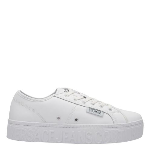 Mens White Logo Sole Low Trainers 74288 by Versace Jeans Couture from Hurleys