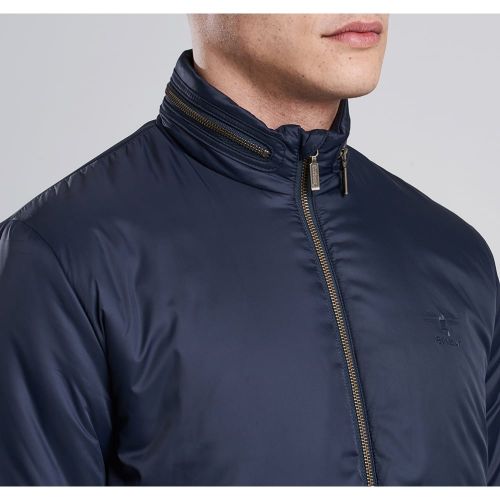Mens Navy Winter Scarp Quilted Jacket 12018 by Barbour International from Hurleys