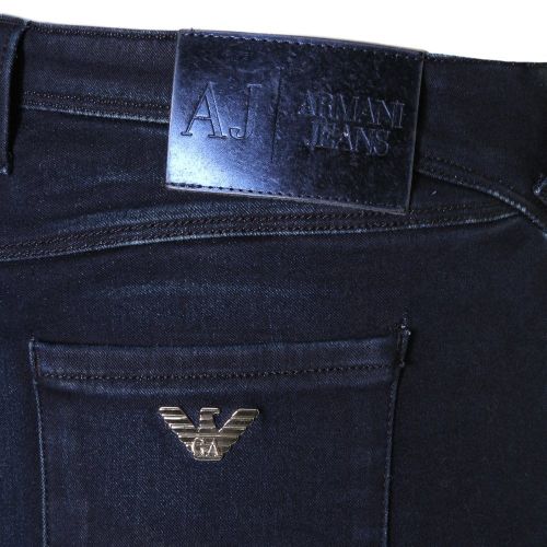 Womens Blue J28 Sateen Stretch Skinny Fit Jeans 72969 by Armani Jeans from Hurleys
