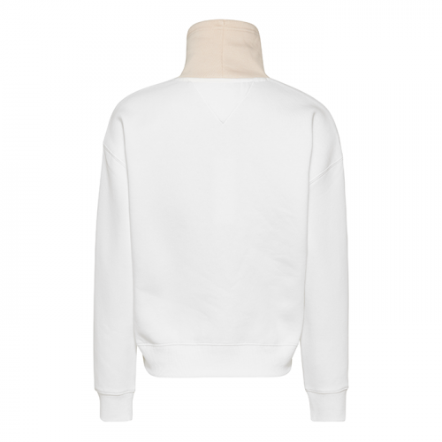 Womens Smooth Stone Boxy Funnel Neck Sweat Top 92471 by Tommy Jeans from Hurleys
