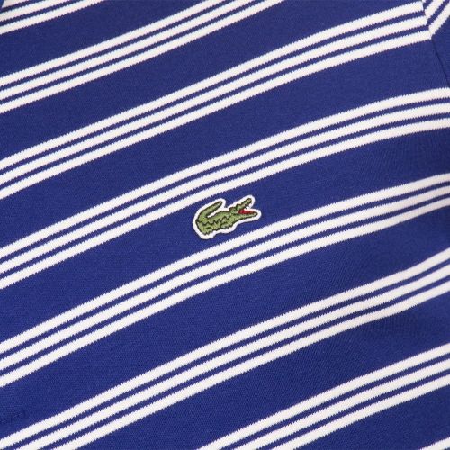 Mens Ocean Striped Regular Fit S/s Polo Shirt 71248 by Lacoste from Hurleys