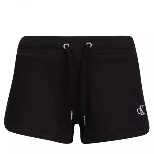 Womens Black Back Logo Sweat Shorts 79500 by Calvin Klein from Hurleys