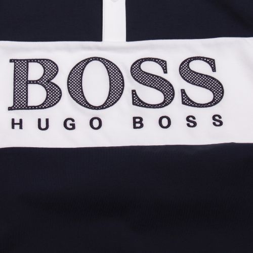 Athleisure Mens Navy Plisy 1 Rugby L/s Polo Shirt 57052 by BOSS from Hurleys