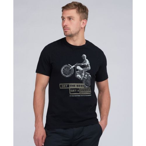Mens Black Arc S/s T Shirt 99157 by Barbour International from Hurleys