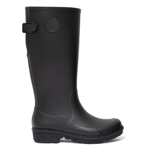 Womens Black Wonderwelly Tall Wellington Boots 83689 by FitFlop from Hurleys