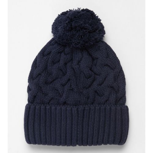 Mens Navy Gainford Cable Beanie 93798 by Barbour from Hurleys