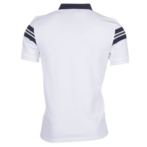 Mens White Bomber Sleeve Pique S/s Polo Shirt 71416 by Fred Perry from Hurleys