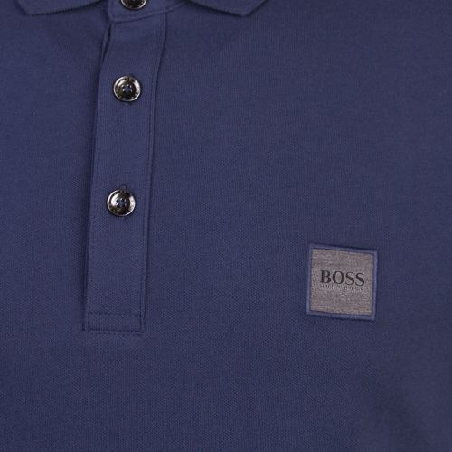 Casual Mens Navy Passenger Slim Fit S/s Polo Shirt 73667 by BOSS from Hurleys
