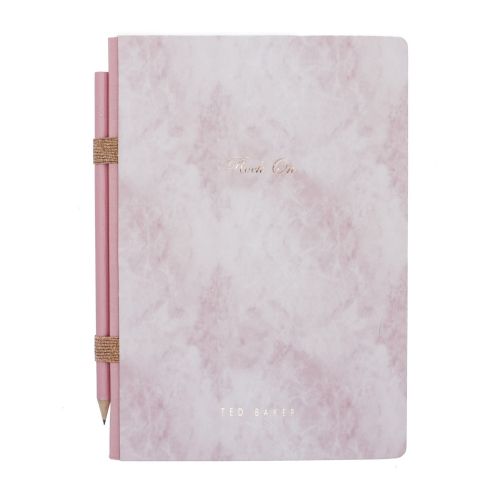 Womens Rose Quartz A5 Notebook & Pencil 32988 by Ted Baker from Hurleys