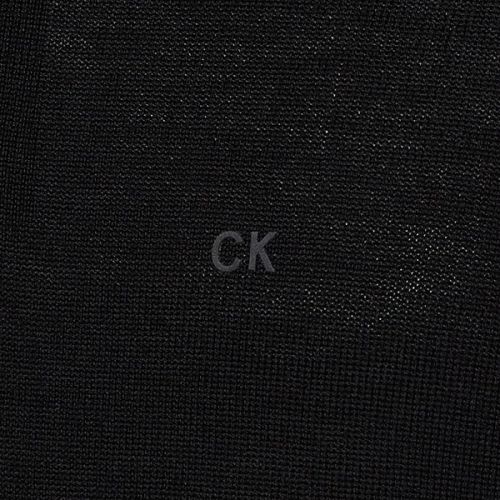 Mens Black 1/4 Zip Wool Knitted Top 110340 by Calvin Klein from Hurleys