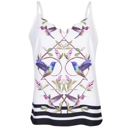 Womens White Brica Highgrove Scallop Cami Top 22743 by Ted Baker from Hurleys