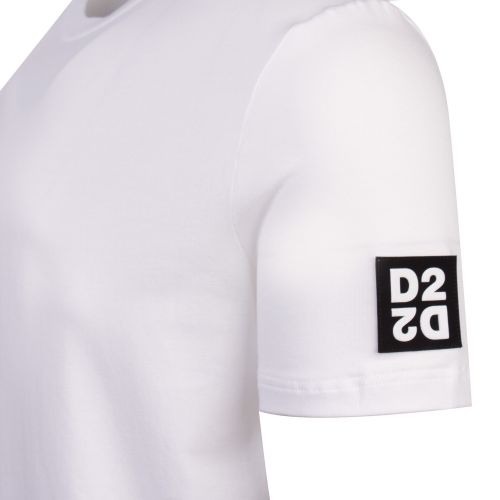 Mens White Square Arm Logo S/s T Shirt 59212 by Dsquared2 from Hurleys