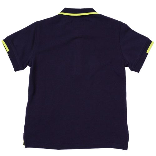 Boys Navy Small Logo S/s Polo Shirt 62474 by Armani Junior from Hurleys
