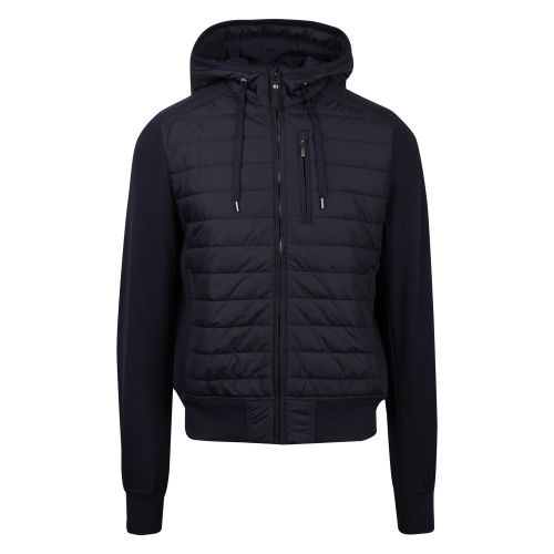 Mens Blue Black Ivor Lightweight Padded Hooded Jacket 53904 by Parajumpers from Hurleys