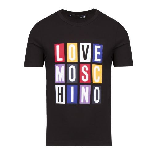 Mens Black Colour Letters Slim Fit S/s T Shirt 47847 by Love Moschino from Hurleys