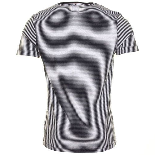 Mens Navy Feeder Stripe S/s Tee Shirt 49445 by Pretty Green from Hurleys