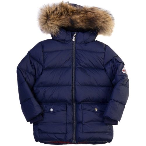 Boys Amiral Authentic Fur Hooded Matte Jacket (8yr+) 65825 by Pyrenex from Hurleys