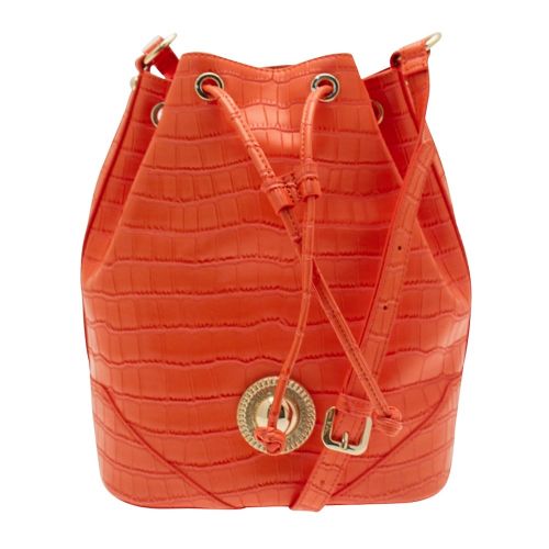 Womens Coral Croc Bucket Bag 8987 by Versace Jeans from Hurleys