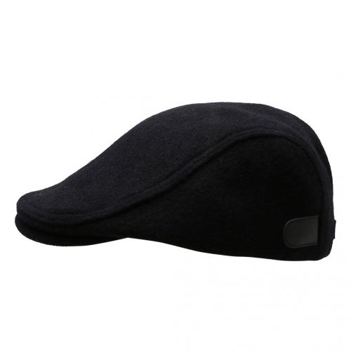 Mens Black Huxlie Wool Flat Cap 97000 by Ted Baker from Hurleys