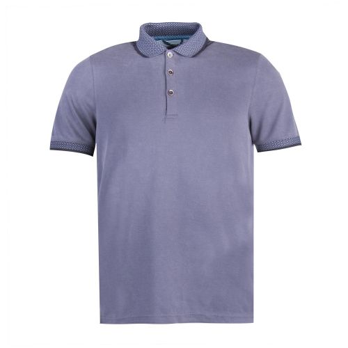 Mens Navy Belver Knit Collar S/s Polo Shirt 29259 by Ted Baker from Hurleys