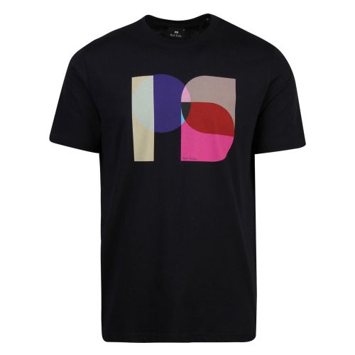 Mens Dark Navy Abstract PS Logo S/s T Shirt 56746 by PS Paul Smith from Hurleys