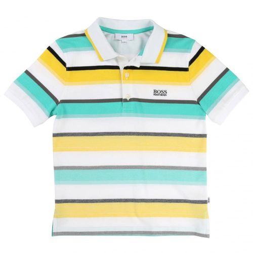 Boys Assorted Faded Stripe S/s Polo Shirt 37341 by BOSS from Hurleys