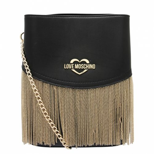 Womens Black Chain Detail Bucket Bag 47941 by Love Moschino from Hurleys