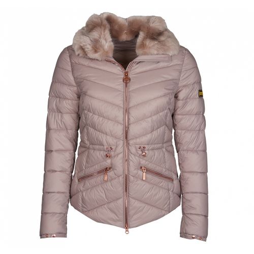 Womens Latte Velencia Quilted Jacket 31446 by Barbour International from Hurleys