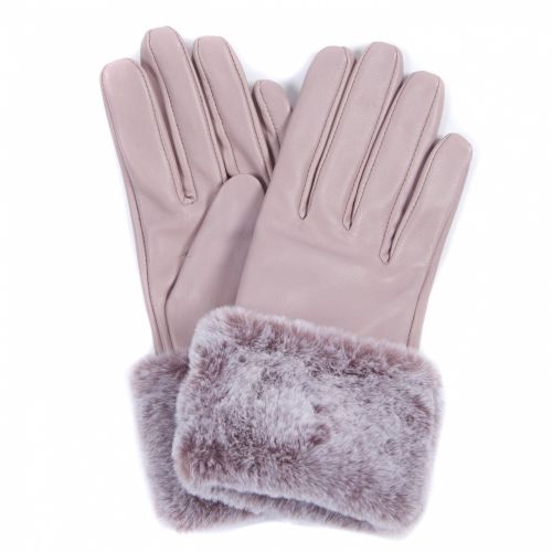 International Womens Latte Kirk Leather Gloves 47561 by Barbour from Hurleys