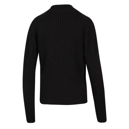 Womens Black Branded Patch Roll Neck Knitted Jumper 49059 by Versace Jeans Couture from Hurleys