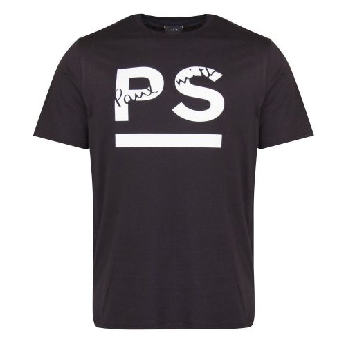 Mens Black Logo Reg Fit S/s T Shirt 24093 by PS Paul Smith from Hurleys