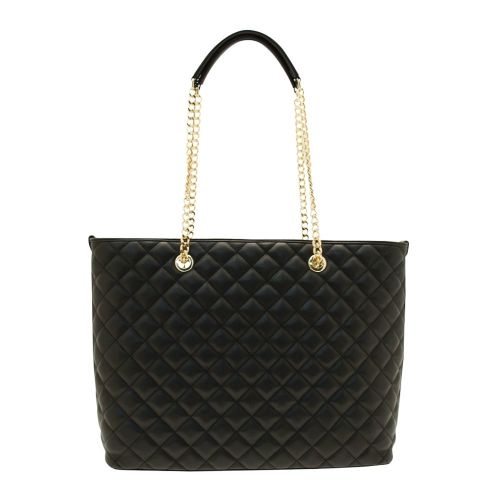 Womens Black Quilted Shopper Bag 14396 by Love Moschino from Hurleys