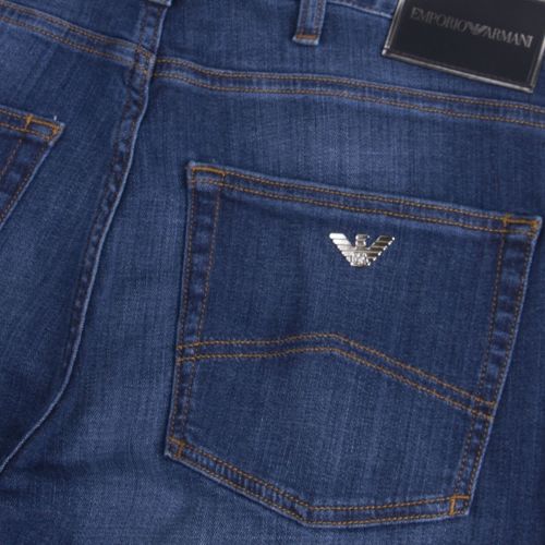 Mens Blue J45 Modern Regular Fit Jeans 45721 by Emporio Armani from Hurleys