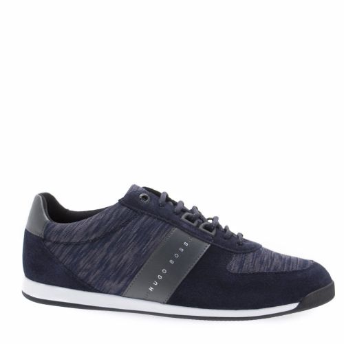 Athleisure Mens Blue Maze_Lowp_Knit Trainers 26690 by BOSS from Hurleys