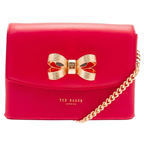 Womens Deep Pink Leorr Bow Mini Cross Body Bag 16728 by Ted Baker from Hurleys
