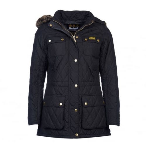 Womens Black Enduro Quilted Jacket 10174 by Barbour International from Hurleys